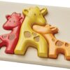 פאזל משפחת ג'ירפות מעץ Plan Toys