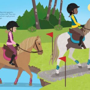 חוברת הלבשה מדבקות באורוות הסוסים Usborne