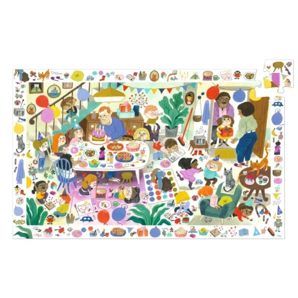 פאזל מסגרת 54 מסיבת יום הולדת Djeco