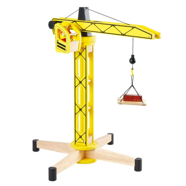 מנוף בנייה גדול מעץ Pintoy