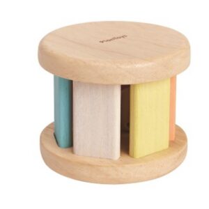 רעשן מתגלגל מעץ פסטל Plan Toys