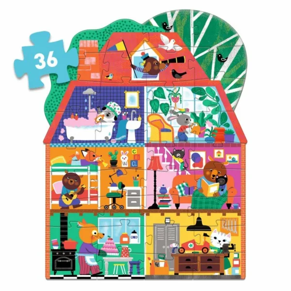 פאזל רצפה הבית 36 Djeco
