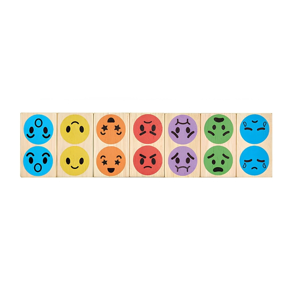 דומינו עץ - רגשות Plan Toys