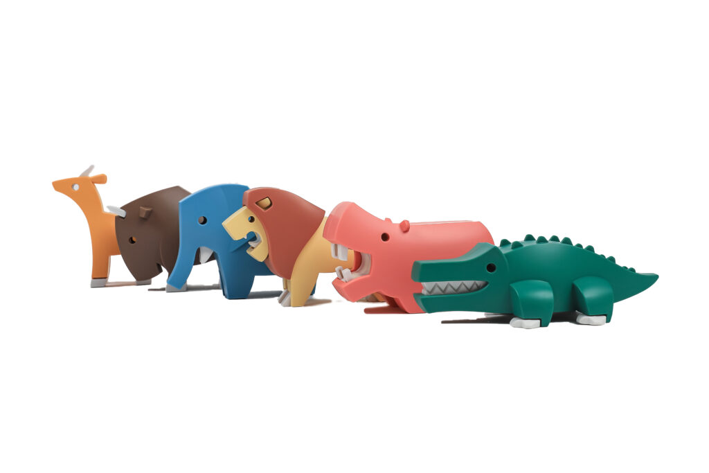 הרכבה אריה מגנטי עם שלד Halftoys