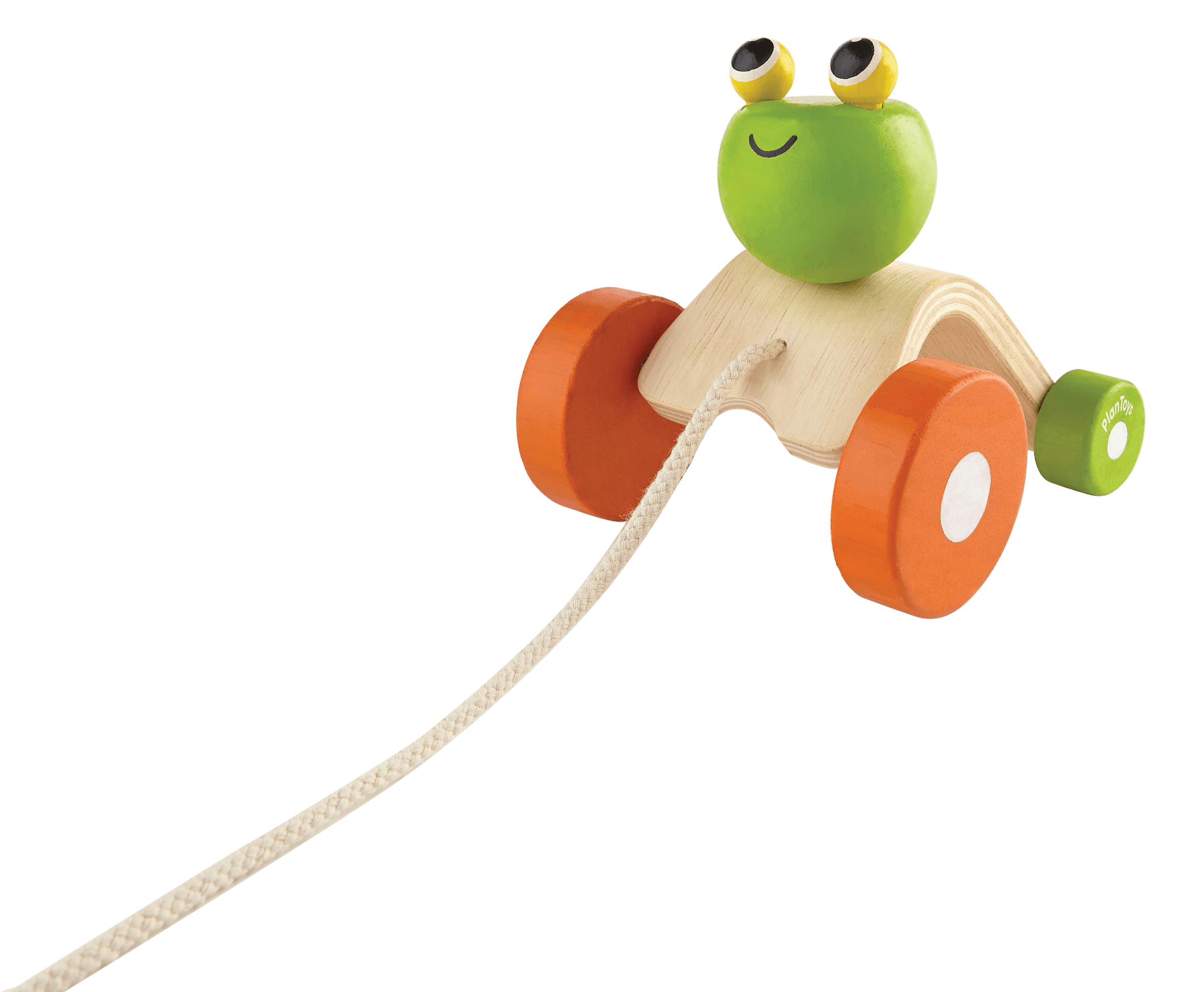 צעצוע גרירה צפרדע קופצנית Plan Toys
