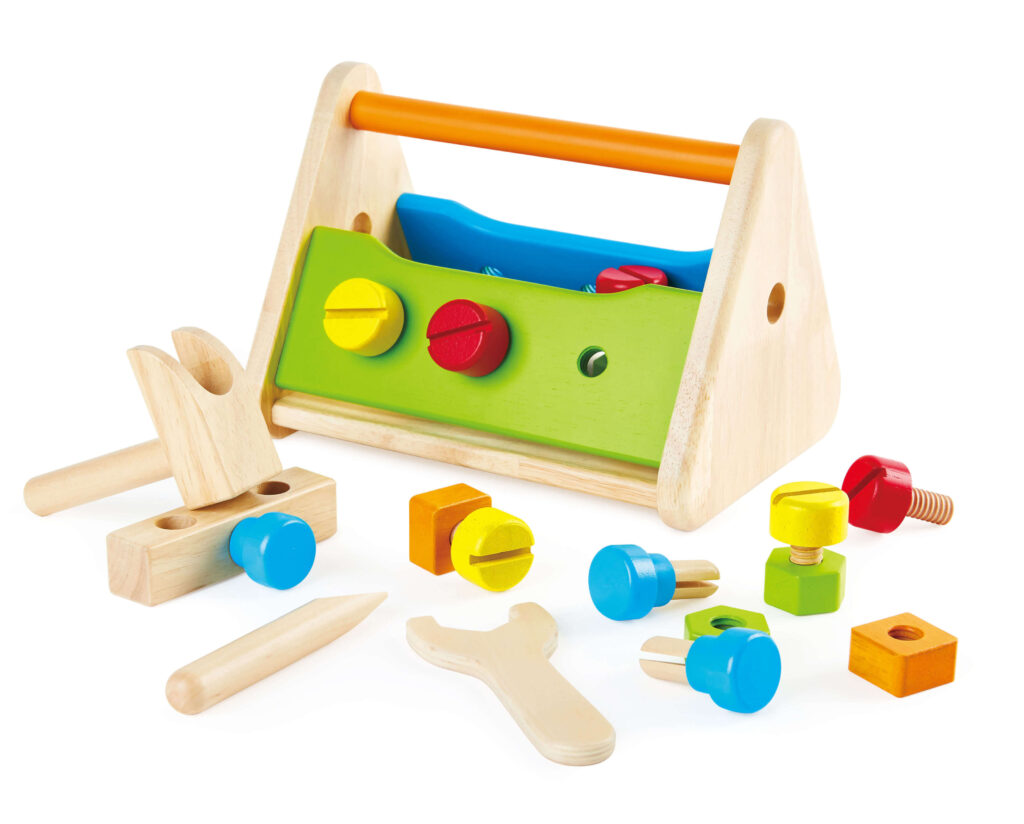 ארגז כלי עבודה מעץ Pintoy