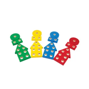 השחלה מיון גיאומטרי צבעוני Plan Toys