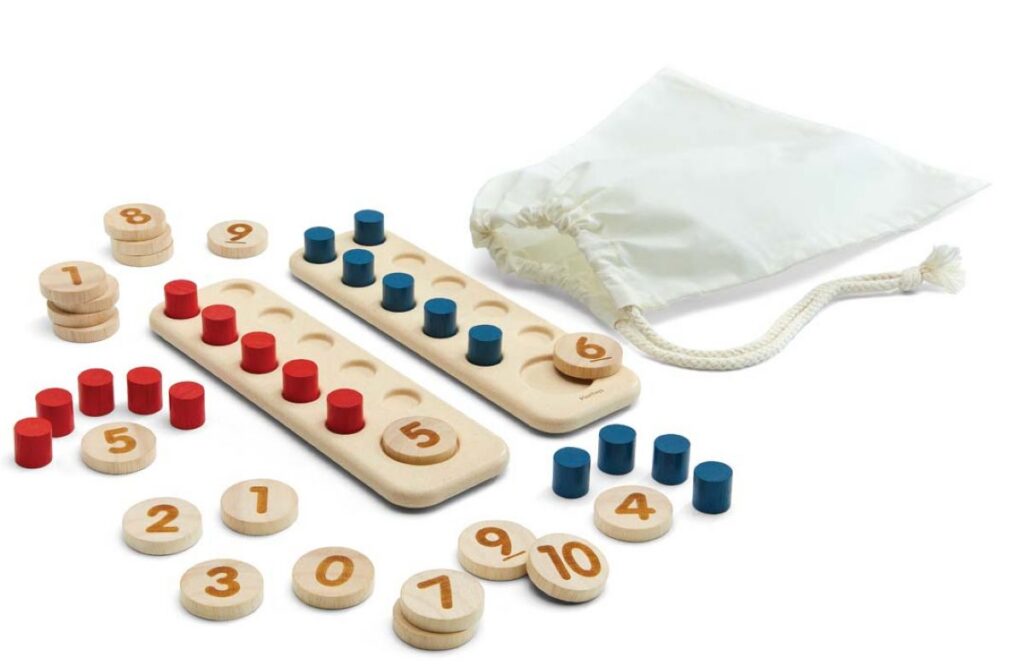 משחק לימוד חשבון תבנית עשר Plan Toys