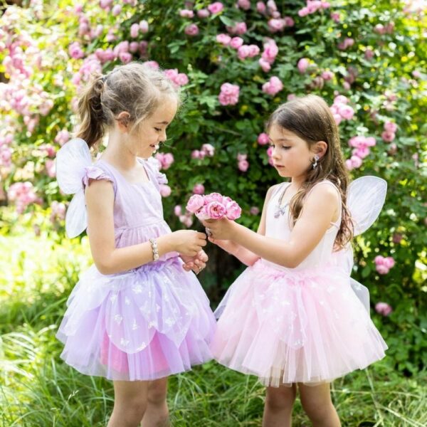 תחפושת פרפר מרפרף ורוד חצאית וכנפיים Great Pretenders