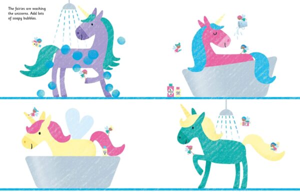 יצירה בטביעות אצבעות חד קרן Usborne