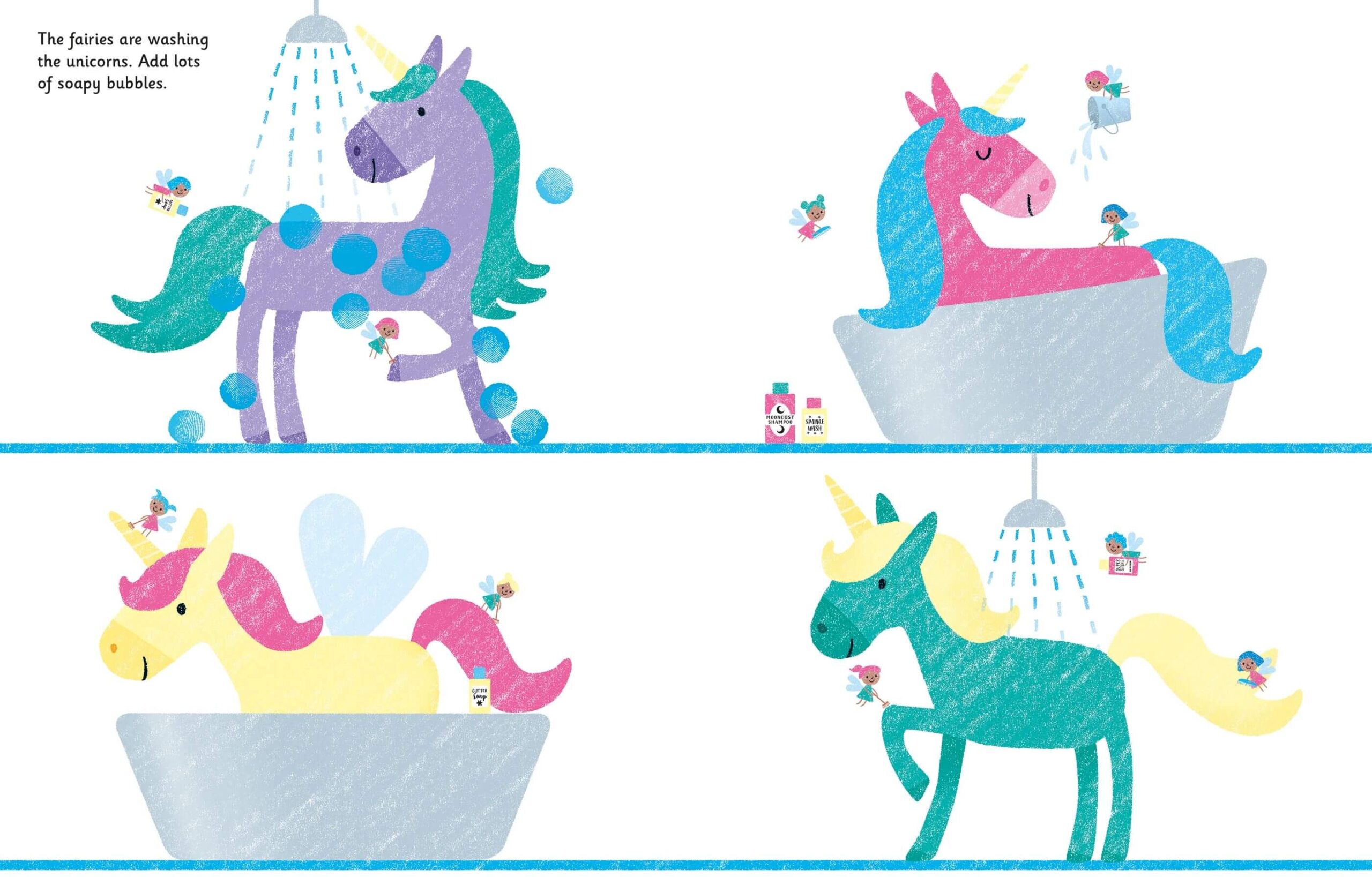 יצירה בטביעות אצבעות חד קרן Usborne