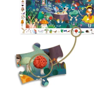 פאזל הבחנה מסגרת 100 יער מכושף Djeco