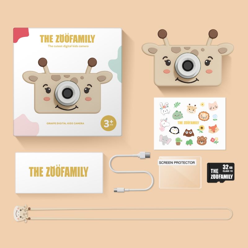 מצלמה דיגיטלית Zoo Friends ג'ירפה THE ZOOFAMILY
