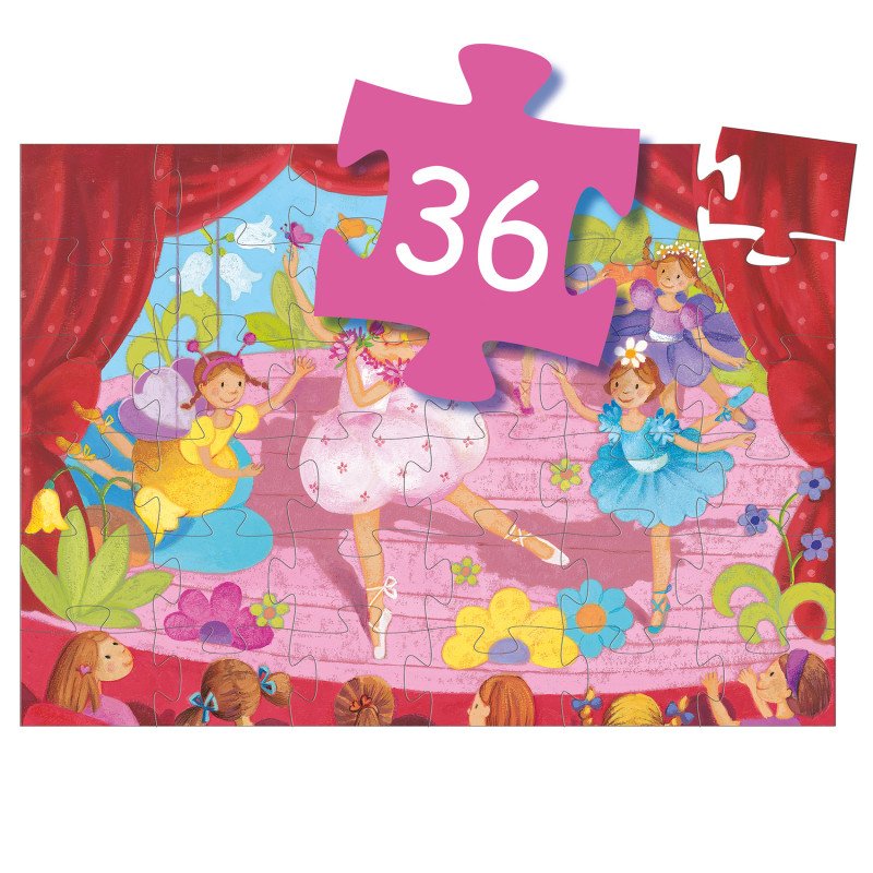 פאזל רקדנית 36 חלקים גדולים Djeco