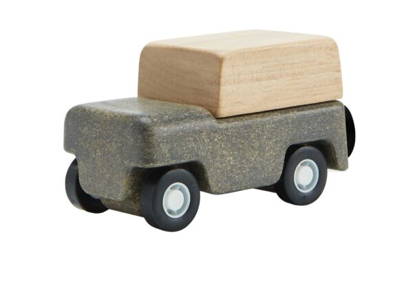 מכונית קטנה אפורה מעץ Plan Toys