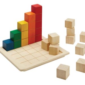 קוביות מנייה צבעוניות Plan Toys