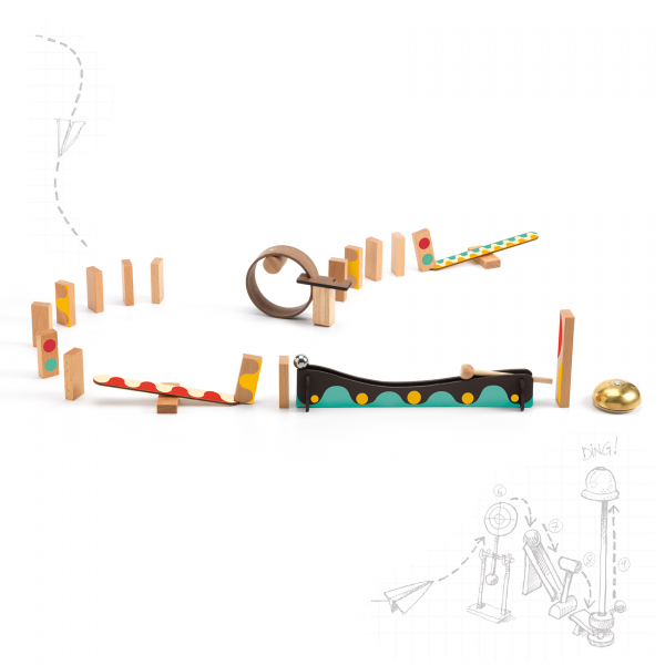 תגובת שרשרת זיג אנד גו 25 חלקים Djeco