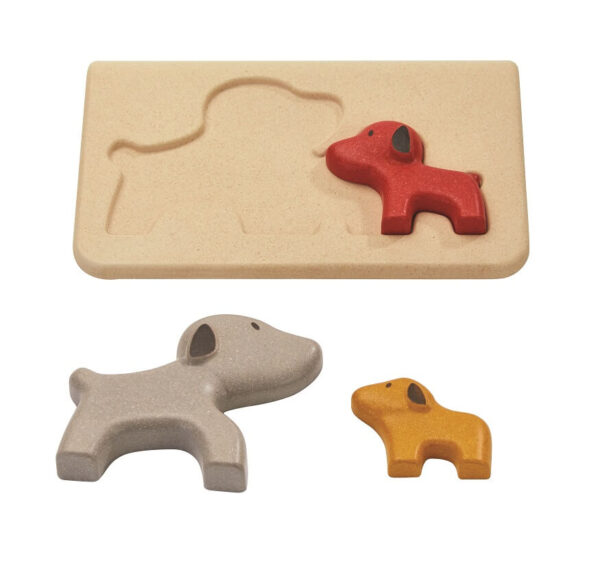 פאזל משפחת כלבים מעץ Plan Toys