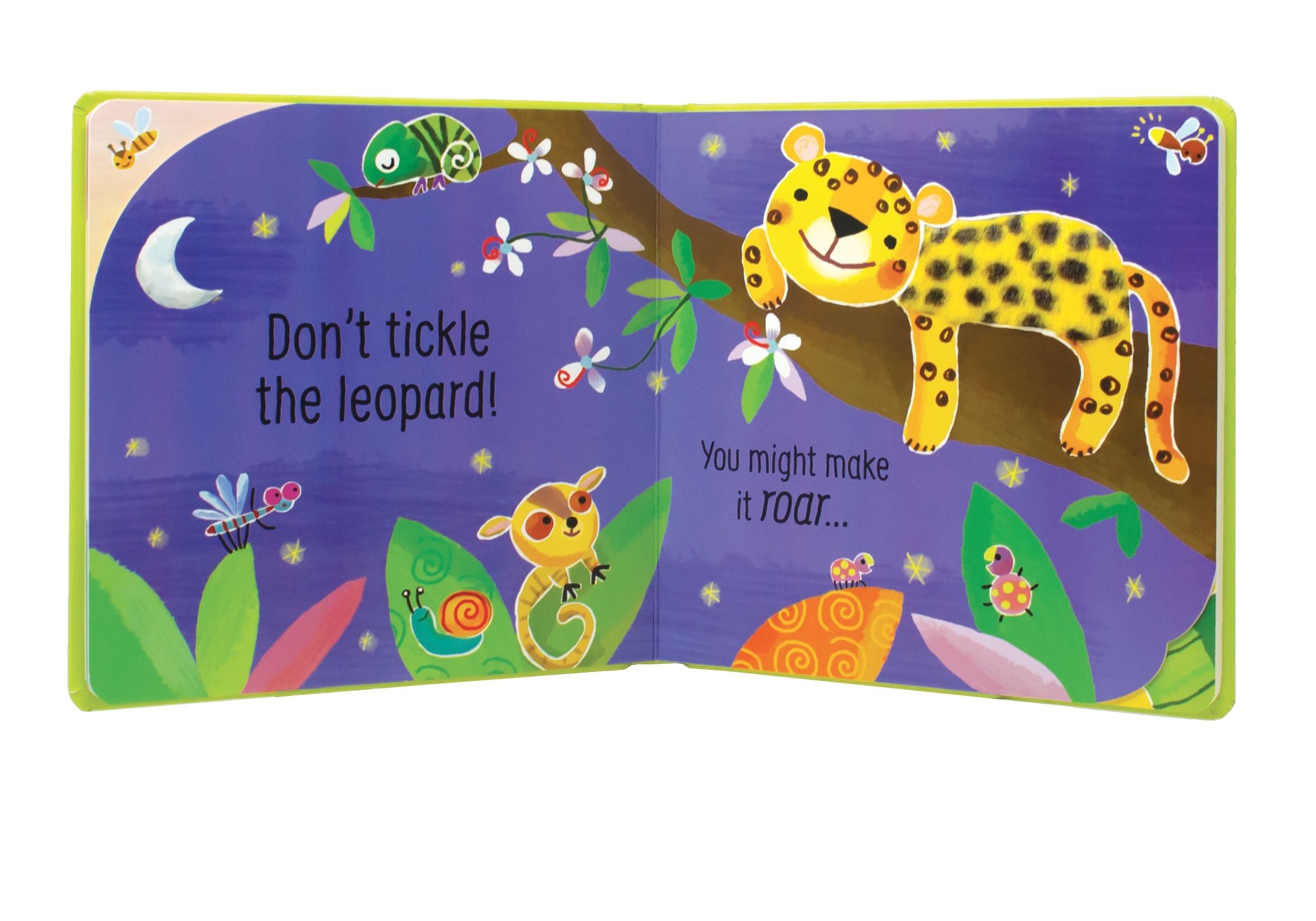 ספר מנגן מישוש וצלילים אל תדגדגו את התנין Usborne