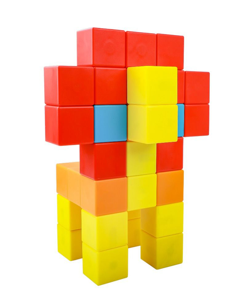 42 קוביות מגנטיות גדולות לקטנטנים Magnetic Cubes