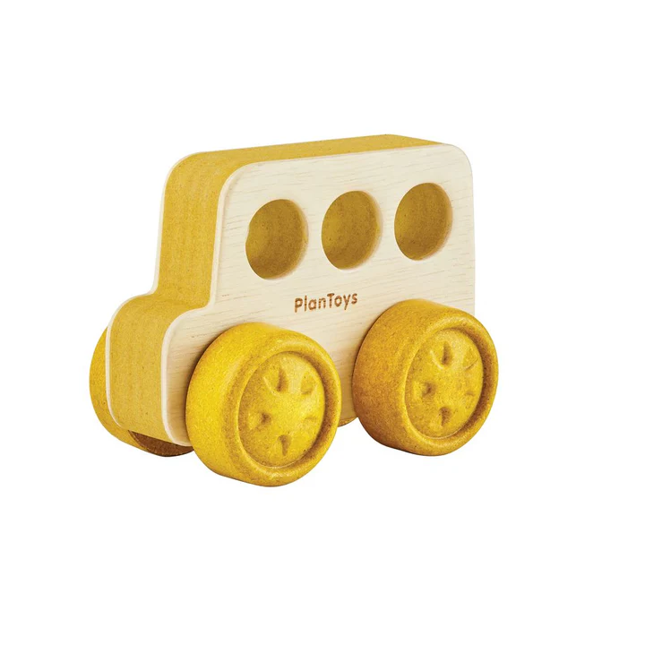 אוטובוס צהוב לתינוקות Plan Toys