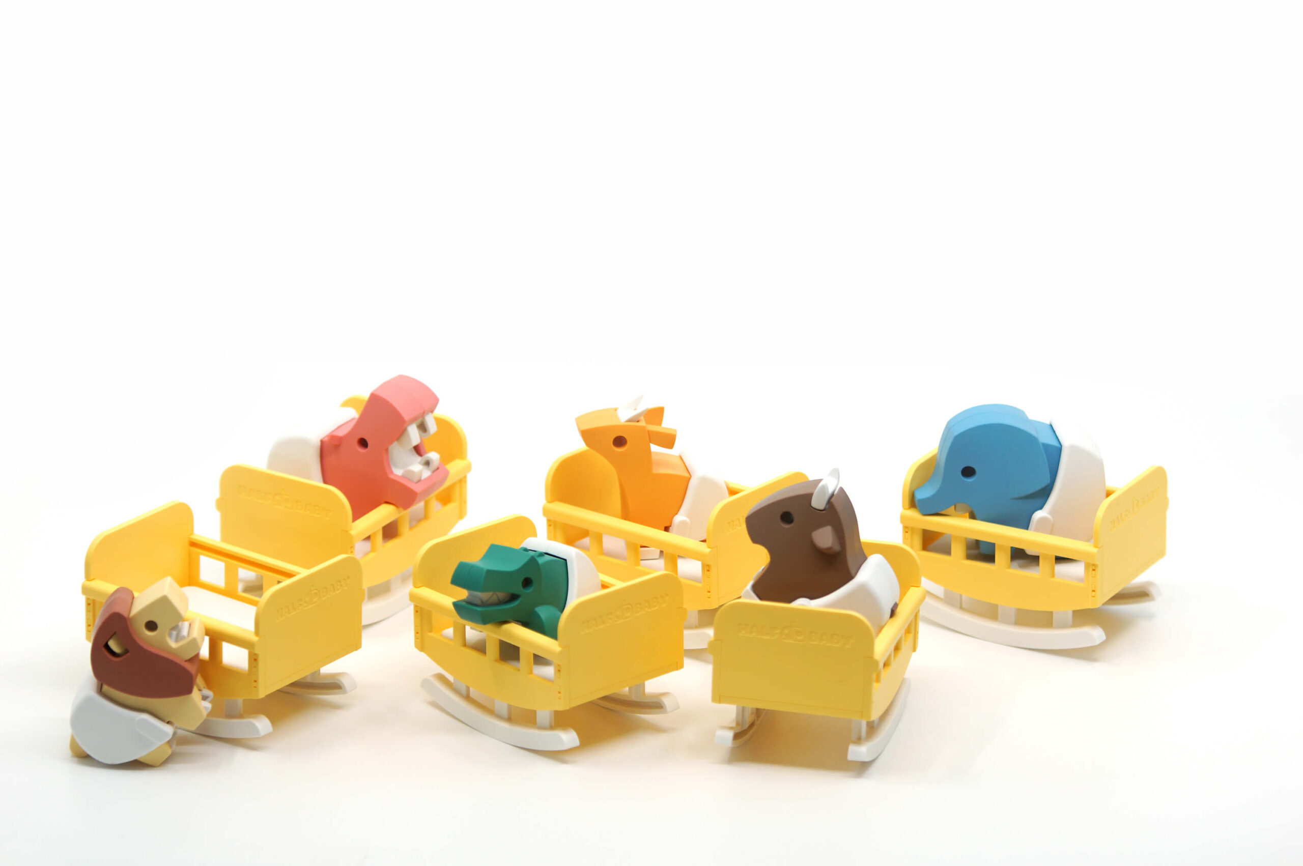 הרכבה היפופוטם בייבי מגנטי עם שלד Halftoys