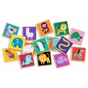 משחק זיכרון עץ חיות Djeco